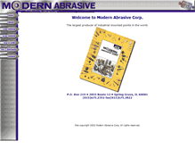Tablet Screenshot of modernabrasive.com